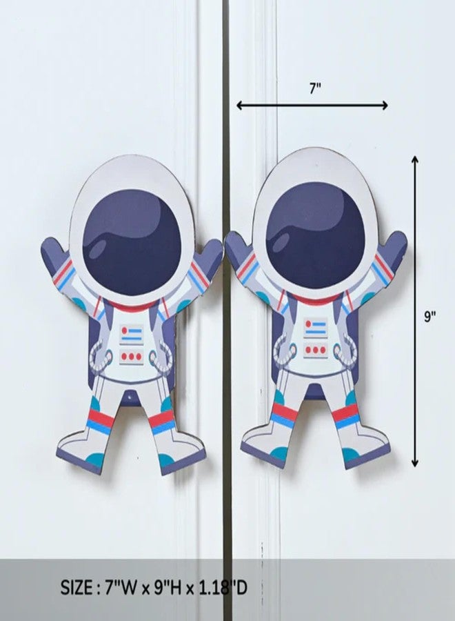 Look Mumma Astronaut Premium Wooden Cupboard Handle/Drawer - Handcrafted Kids Room Hardware - Image 4